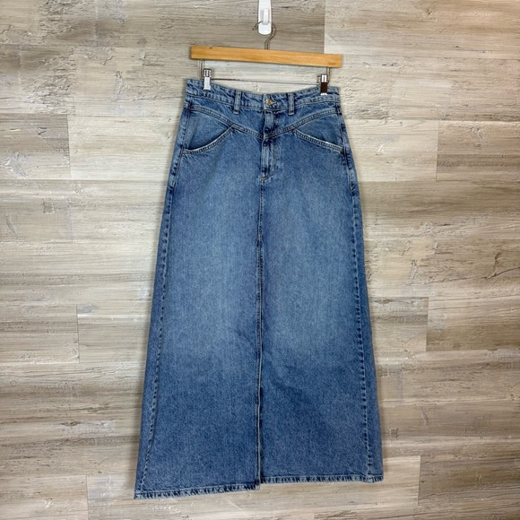 We The Free Come As You Are Denim Maxi Skirt size 6 - Picture 8 of 8